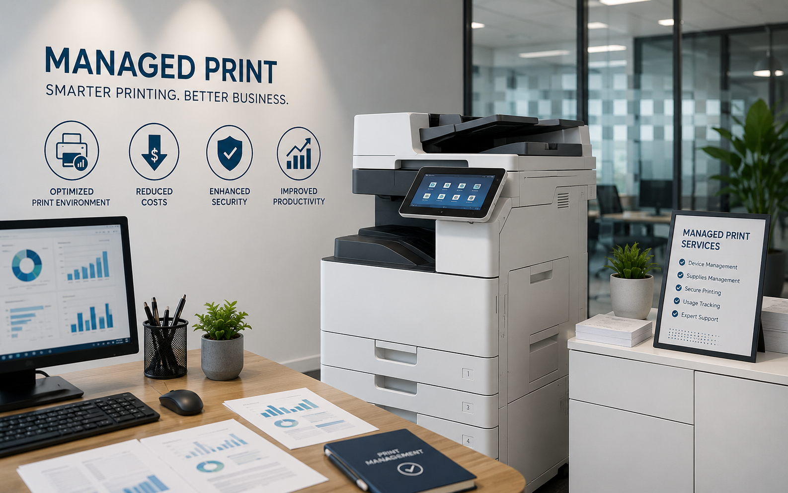 Managed print installation and team support